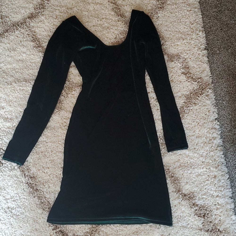Velvet bodycon dress